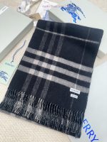 New Customers Only, Limit One. High Quality Version ❣️ 𝐁𝐮𝐫𝐛𝐞𝐫𝐫𝐲 Classic Plaid Gold Wool ScarfSize168x30cm The Latest Blue Labe knryush1 - Image 4