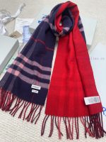 New Customers Only, Limit One. High Quality Version ❣️ 𝐁𝐮𝐫𝐛𝐞𝐫𝐫𝐲 Classic Plaid Gold Wool ScarfSize168x30cm The Latest Blue Labe ib8cvrpa - Image 10