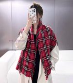 New Customers Only, Limit One. Burberry B Home Centipede Scarf Gold Jing Same Product Arrives Unisex Couple's Version 👫💥  Clas qczoonkb - Image 3