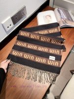 New Customers Only, Limit One. Miumiu Is A Warm And Textured Cashmere Scarf That Warms The Whole Winter. The Furry Fur Is So W eyskw9ny - Image 5