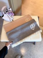 New Customers Only, Limit One. Details Are Here ❕ Bur's New Dual Color Double-sided Logo Cashmere Scarf Emblem Flower Series F d1wku9vt - Image 7