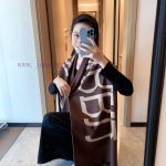 New Customers Only, Limit One. Details Are Here ❕ Bur's New Dual Color Double-sided Logo Cashmere Scarf Emblem Flower Series F hxtwencx
