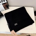 New Customers Only, Limit One. Miumiu Unisex Cashmere Scarf That Is Both Warm And Textured Providing Warmth Throughout The Win ory9xnax - Image 4