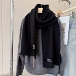 New Customers Only, Limit One. Miumiu Unisex Cashmere Scarf That Is Both Warm And Textured Providing Warmth Throughout The Win ory9xnax - Image 9