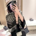 New Customers Only, Limit One. Dior 2026 New Gold Wire Dark Pattern Scarf On Sale 🔥The Brand's Dark Pattern Is Printed All Ove ra3tdh9h