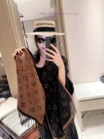New Customers Only, Limit One. Chanel 2026 New Gold Dotted Letter Scarf On Sale 🔥Full Dotted Pearl Texture Letter Jacquard Com 0fm8ndcp - Image 6