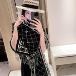 New Customers Only, Limit One. CHANEL 2026 New Cashmere Diamond Grid Letter Scarf ✨ Can Be Draped Or Surrounded Gentle And Dis lt5sprjl