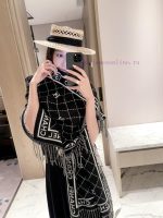 New Customers Only, Limit One. CHANEL 2026 New Cashmere Diamond Grid Letter Scarf ✨ Can Be Draped Or Surrounded Gentle And Dis lt5sprjl - Image 2