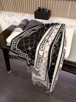 New Customers Only, Limit One. CHANEL 2026 New Cashmere Diamond Grid Letter Scarf ✨ Can Be Draped Or Surrounded Gentle And Dis lt5sprjl - Image 4