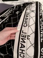 New Customers Only, Limit One. CHANEL 2026 New Cashmere Diamond Grid Letter Scarf ✨ Can Be Draped Or Surrounded Gentle And Dis lt5sprjl - Image 5