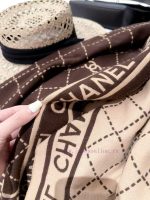 New Customers Only, Limit One. CHANEL 2026 New Cashmere Diamond Grid Letter Scarf ✨ Can Be Draped Or Surrounded Gentle And Dis lt5sprjl - Image 9