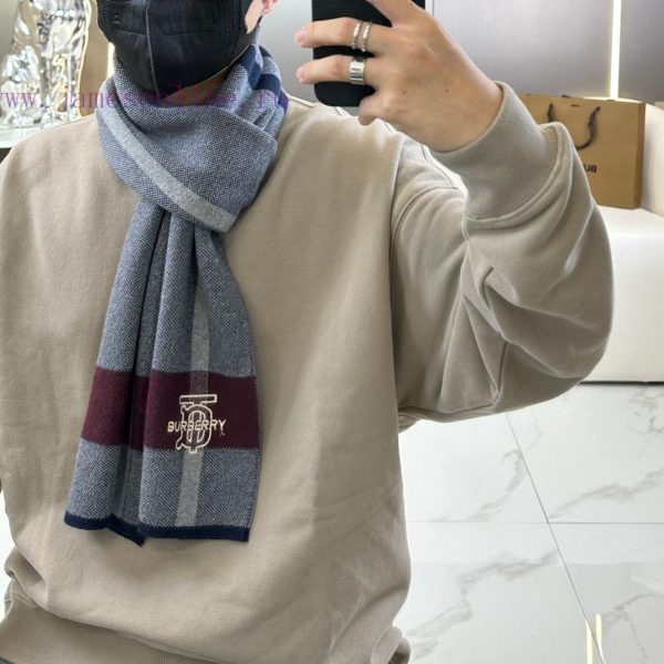 New Customers Only, Limit One. Burberry's Popular Product Launches New High-end Men's Scarf 👍 TB Cashmere Checkered Cattle Goo jvb4y6wb