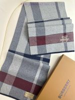 New Customers Only, Limit One. Burberry's Popular Product Launches New High-end Men's Scarf 👍 TB Cashmere Checkered Cattle Goo jvb4y6wb - Image 9