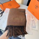 New Customers Only, Limit One. HERMFS Hermes Paris Fashion Show Double-sided Wool Scarf Feels Like Delicate Fluff All Over The ma7r1f65 - Image 4