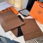New Customers Only, Limit One. HERMFS Hermes Paris Fashion Show Double-sided Wool Scarf Feels Like Delicate Fluff All Over The ma7r1f65 - Image 8