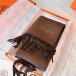 New Customers Only, Limit One. HERMFS Hermes Paris Fashion Show Double-sided Wool Scarf Feels Like Delicate Fluff All Over The ma7r1f65 - Image 9
