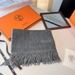 New Customers Only, Limit One. HERMFS Hermes Paris Fashion Show Double-sided Wool Scarf Feels Like Delicate Fluff All Over The viyujybk - Image 5
