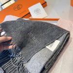 New Customers Only, Limit One. HERMFS Hermes Paris Fashion Show Double-sided Wool Scarf Feels Like Delicate Fluff All Over The viyujybk - Image 7